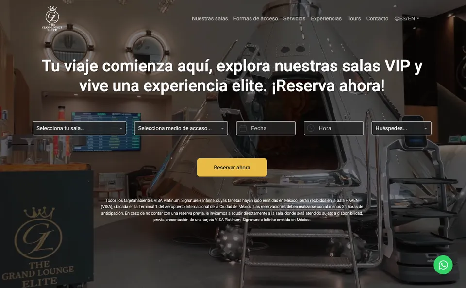 The Grand Lounge Elite — proyecto de e-commerce desarrollado por Publifix Labs